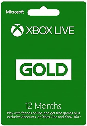 Xbox live gold membership - gold, 12